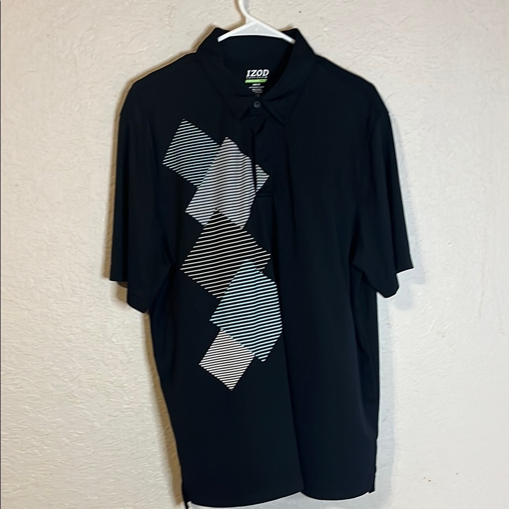 IZOD Men's Black Polo Shirt